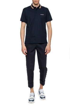 Logo-embroidered polo shirt, zdjęcie 2 Logo-embroidered polo shirt od Burberry